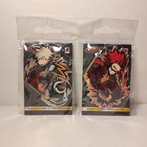 My Hero Academia Katsuki Bakugo & Kirishima Limited Edition Enamel Pins Set